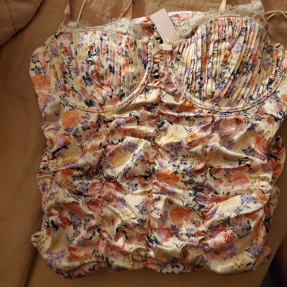 FOR LOVE & LEMONS Gardenia Mini Dress